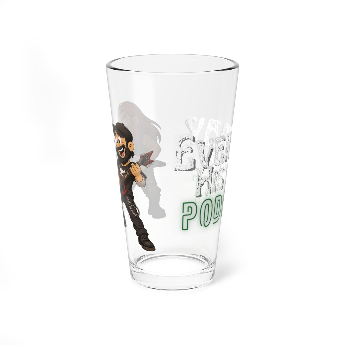 Everyday History Podcast 16oz Glass
