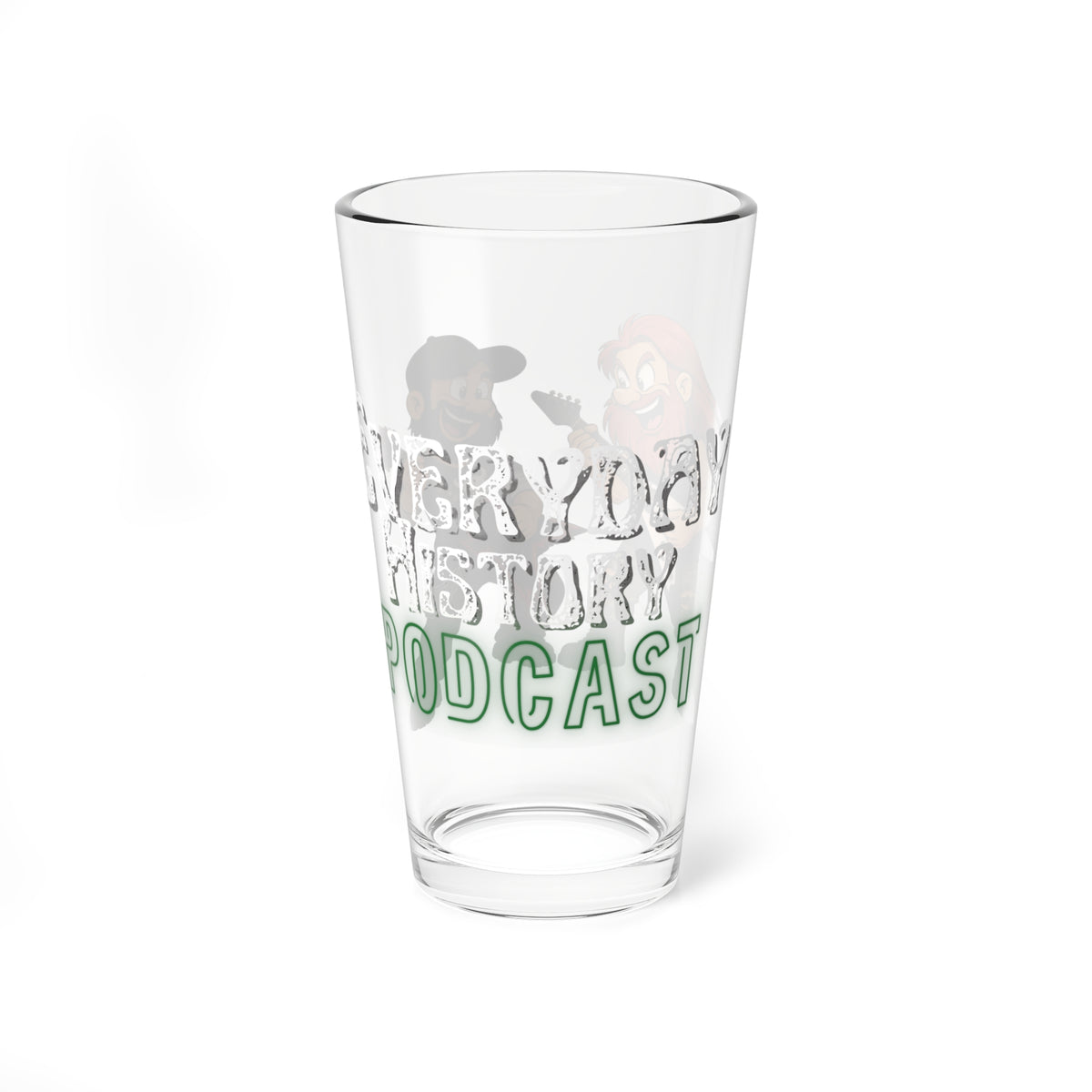 Everyday History Podcast 16oz Glass